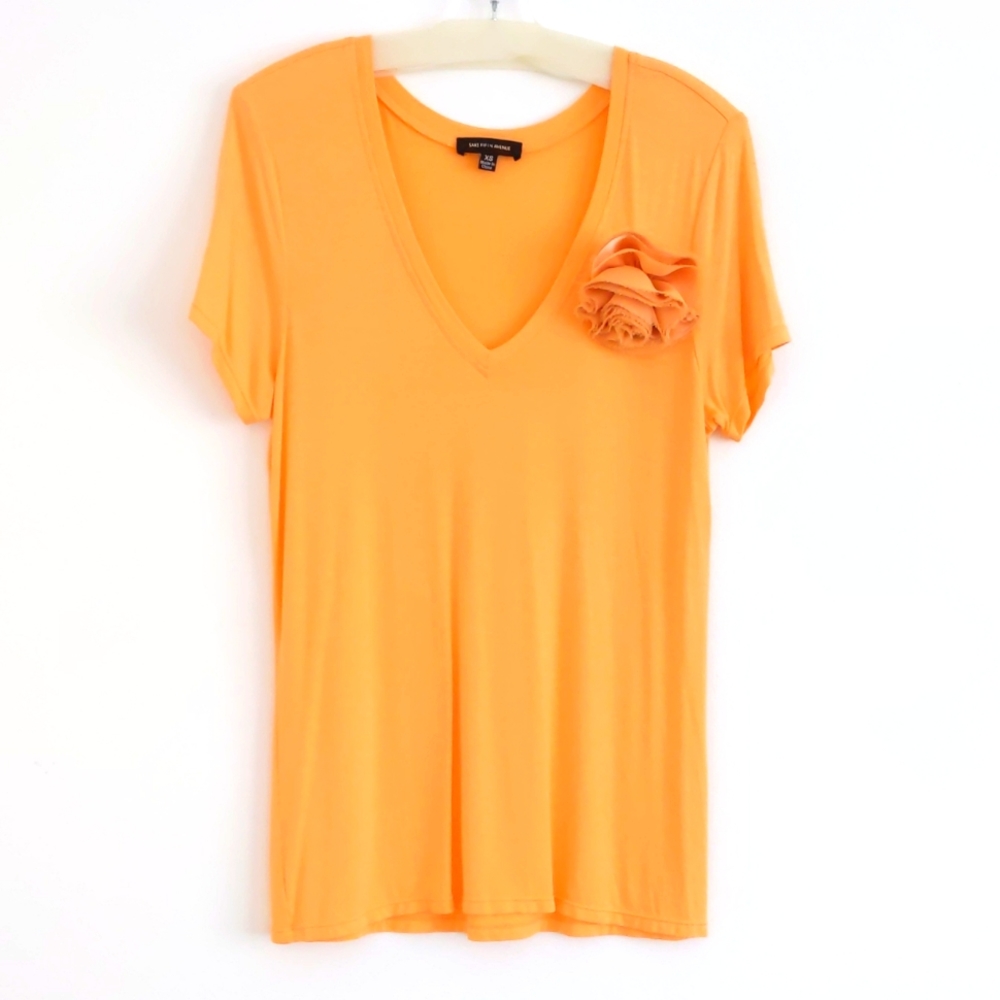 Saks Fifth Ave Orange Top